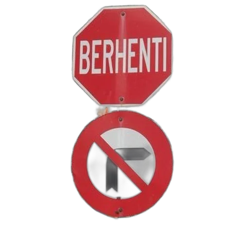 3d render, stop, sign, word transparent PNG cut-out