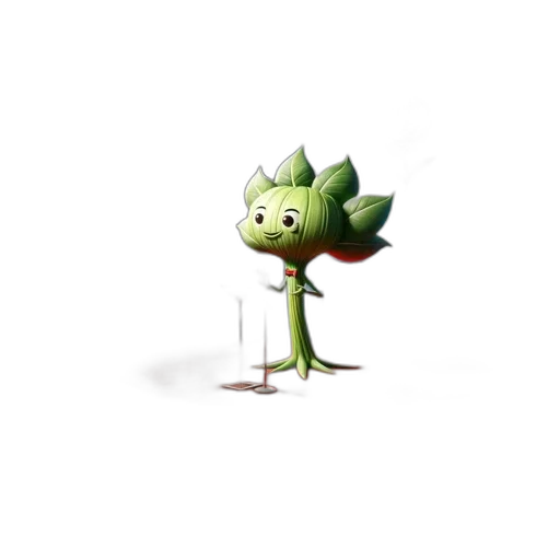 staff, creature, flower, animal transparent PNG cut-out
