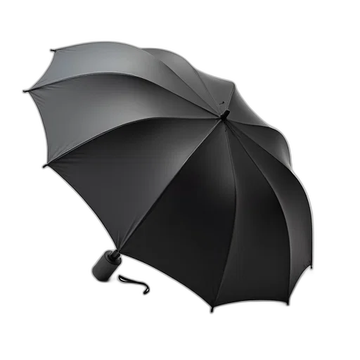 umbrella, staff, hat, 3d render transparent PNG cut-out