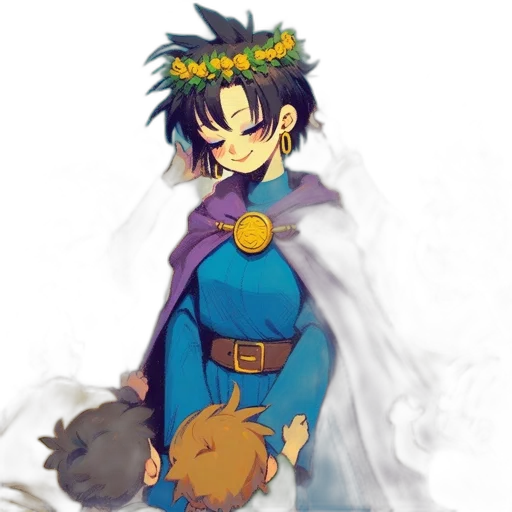 crown, staff, flower, concept art transparent PNG cut-out