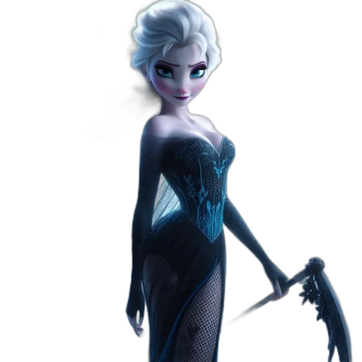 dress, staff, concept art, fantasy art transparent PNG cut-out