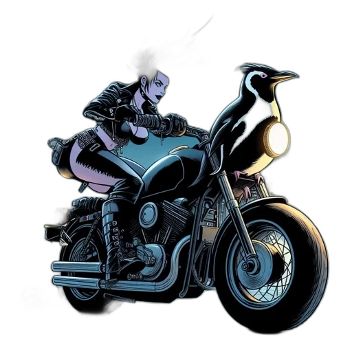 comic book art, concept art, cyberpunk, cartoon transparent PNG cut-out