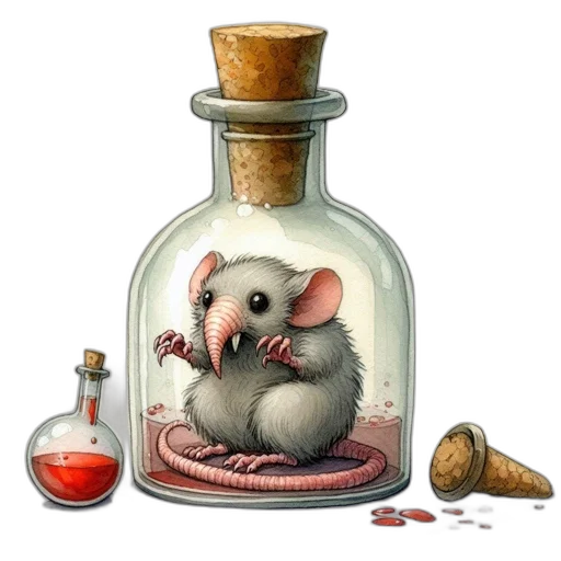animal, food, bottle, concept art transparent PNG cut-out
