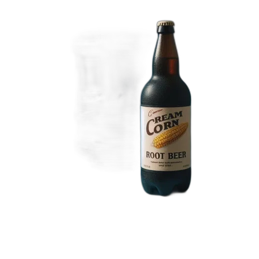 bottle, crown, food, 3d render transparent PNG cut-out