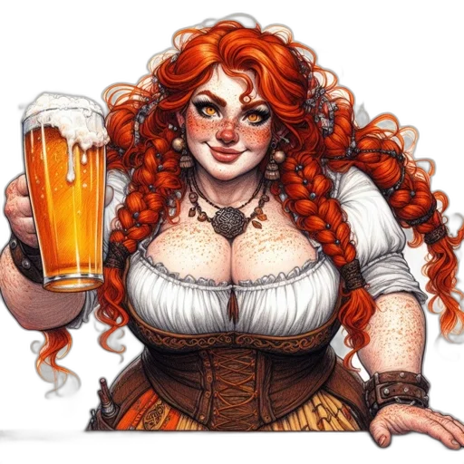 fantasy art, pixel art, concept art, comic book art transparent PNG cut-out