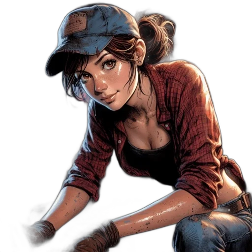 hat, comic book art, concept art, cartoon transparent PNG cut-out