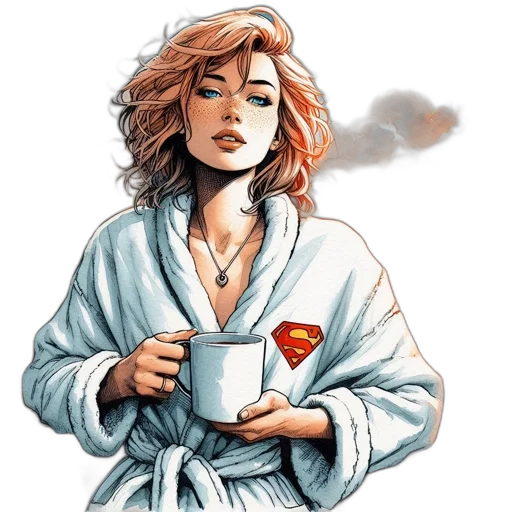 comic book art, concept art, pixel art, watercolor transparent PNG cut-out