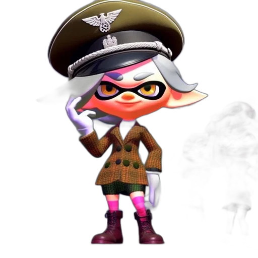 weapon, staff, hat, jacket transparent PNG cut-out