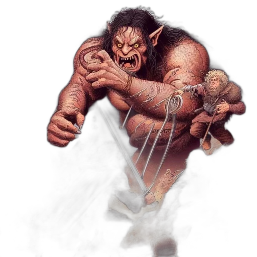 staff, creature, concept art, fantasy art transparent PNG cut-out
