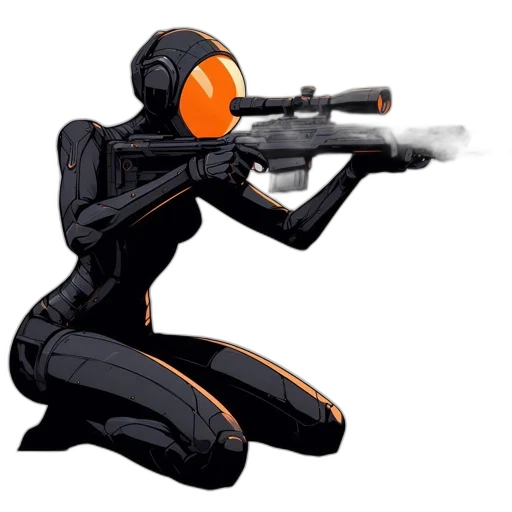 weapon, robot, staff, concept art transparent PNG cut-out