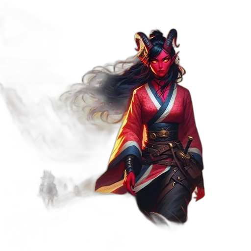 dragon, mask, staff, fantasy art transparent PNG cut-out