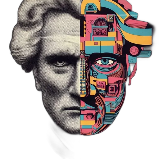 face, mask, robot, cyberpunk transparent PNG cut-out