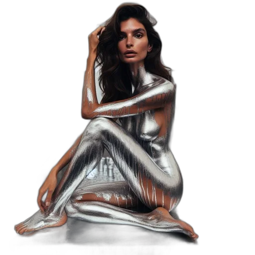 dress, jewelry, photorealistic, oil painting transparent PNG cut-out
