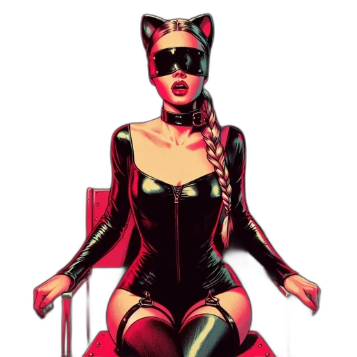 comic book art, concept art, cyberpunk, pixel art transparent PNG cut-out