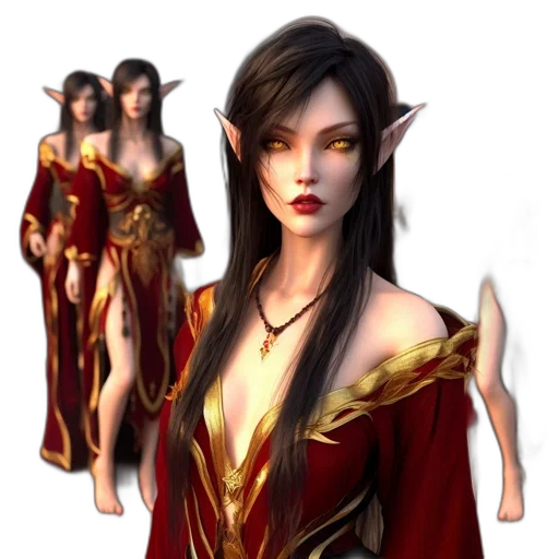 fantasy art, concept art, 3d render, pixel art transparent PNG cut-out