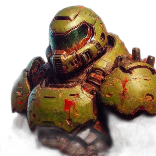robot, weapon, creature, face transparent PNG cut-out
