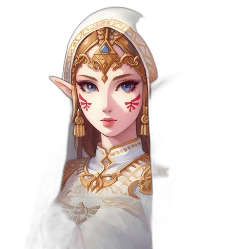crown, staff, dress, face transparent PNG cut-out