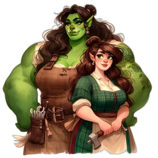 concept art, fantasy art, comic book art, pixel art transparent PNG cut-out