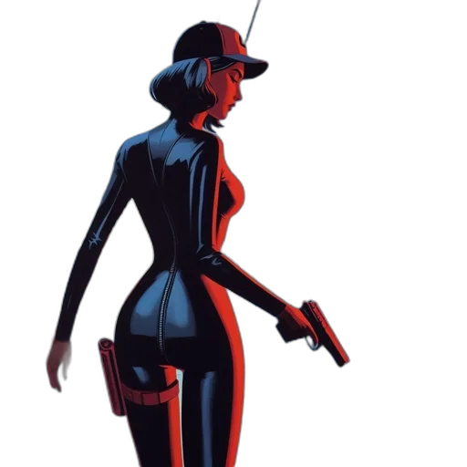 dress, robot, jacket, concept art transparent PNG cut-out