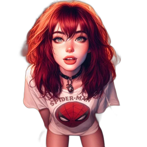 face, dress, hair, mask transparent PNG cut-out