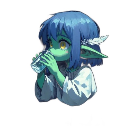 staff, mask, creature, face transparent PNG cut-out