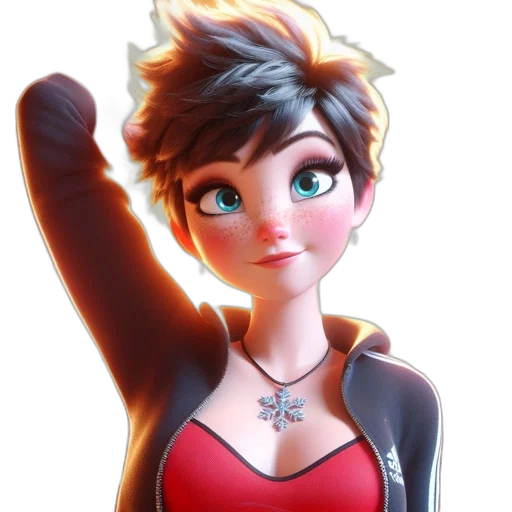 staff, face, jewelry, jacket transparent PNG cut-out