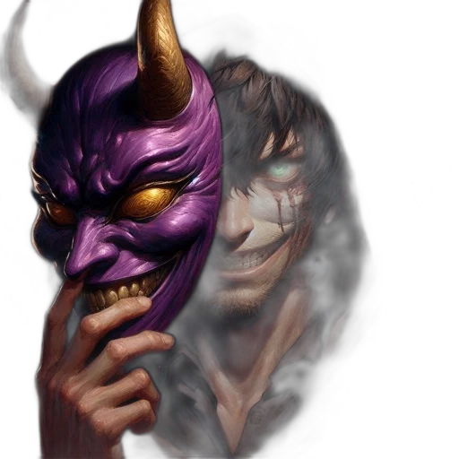 mask, face, dragon, concept art transparent PNG cut-out