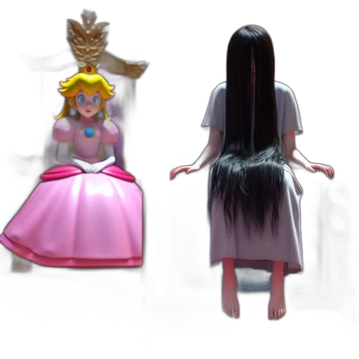 dress, hair, crown, concept art transparent PNG cut-out