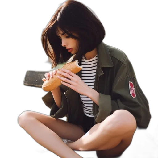 jacket, hat, dress, shoes transparent PNG cut-out