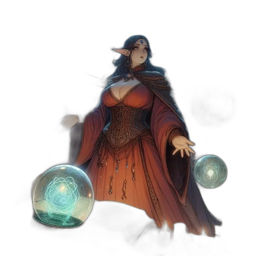 staff, dress, concept art, fantasy art transparent PNG cut-out