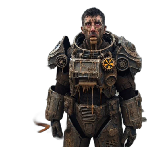 robot, staff, face, weapon transparent PNG cut-out