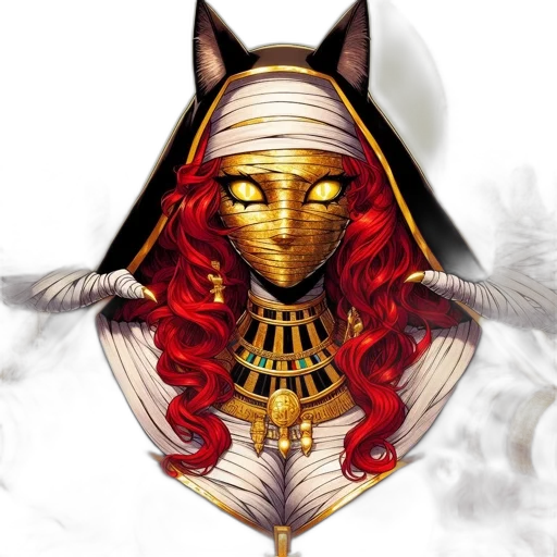 mask, jewelry, staff, fantasy art transparent PNG cut-out