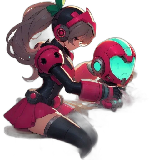 robot, weapon, staff, mask transparent PNG cut-out