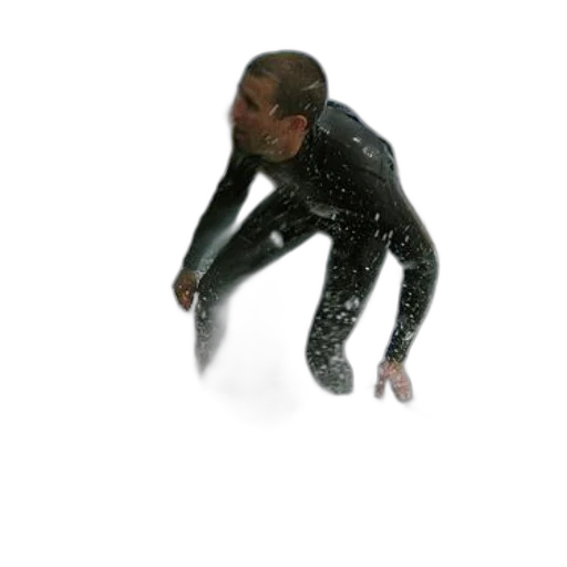 creature, robot, jacket, staff transparent PNG cut-out