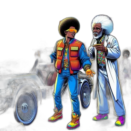 jacket, car, concept art, comic book art transparent PNG cut-out