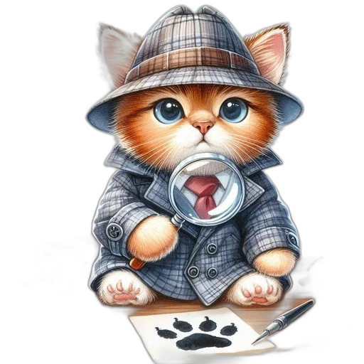 staff, hat, animal, photorealistic transparent PNG cut-out