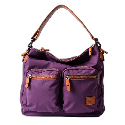 purple, shoulder, bag, brown transparent PNG cut-out