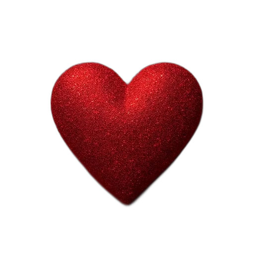 jewelry, red, glitter, heart transparent PNG cut-out
