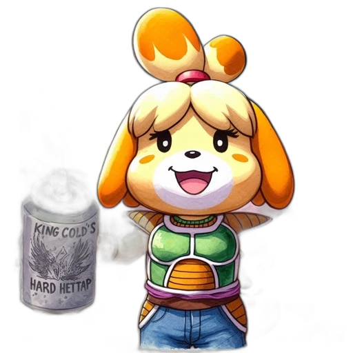 bottle, animal, staff, crown transparent PNG cut-out