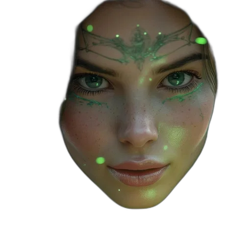 face, mask, jewelry, crown transparent PNG cut-out