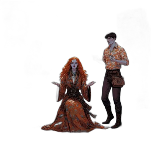 dress, jacket, concept art, fantasy art transparent PNG cut-out