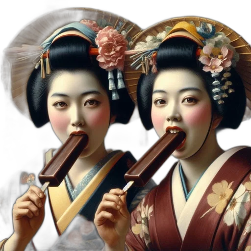 staff, food, photorealistic, oil painting transparent PNG cut-out