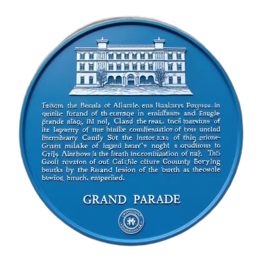 building, blue, plaque, detailed transparent PNG cut-out