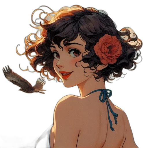 dress, crown, flower, jewelry transparent PNG cut-out
