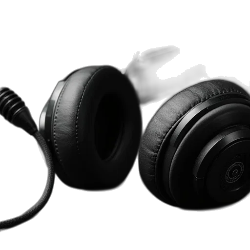 3d render, close, headset, radio transparent PNG cut-out