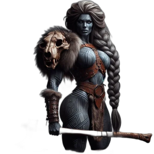 staff, creature, animal, fantasy art transparent PNG cut-out