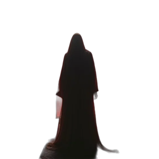 dress, staff, hair, mask transparent PNG cut-out