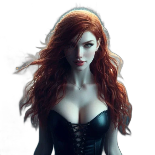 dress, fantasy art, concept art, comic book art transparent PNG cut-out