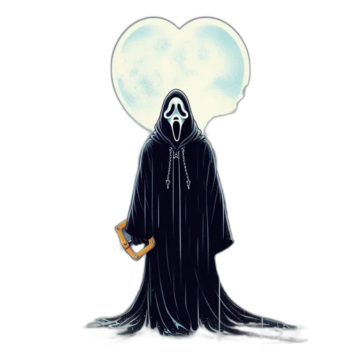 mask, staff, creature, jacket transparent PNG cut-out