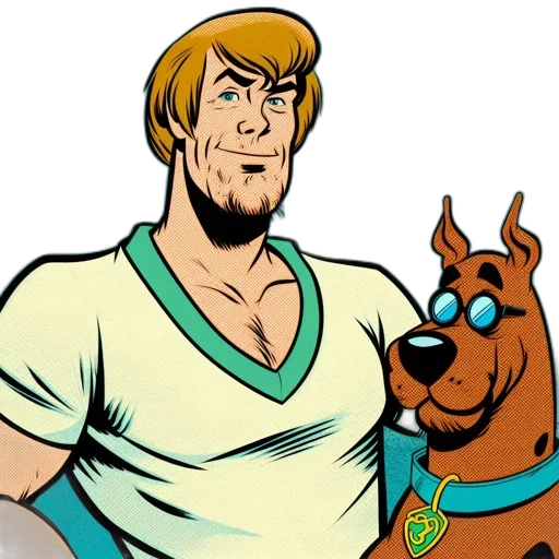 staff, cartoon, comic book art, two transparent PNG cut-out